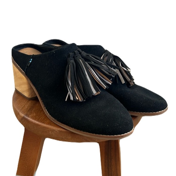 Tom’s Leila Tassel Mules size 10 - Picture 1 of 4